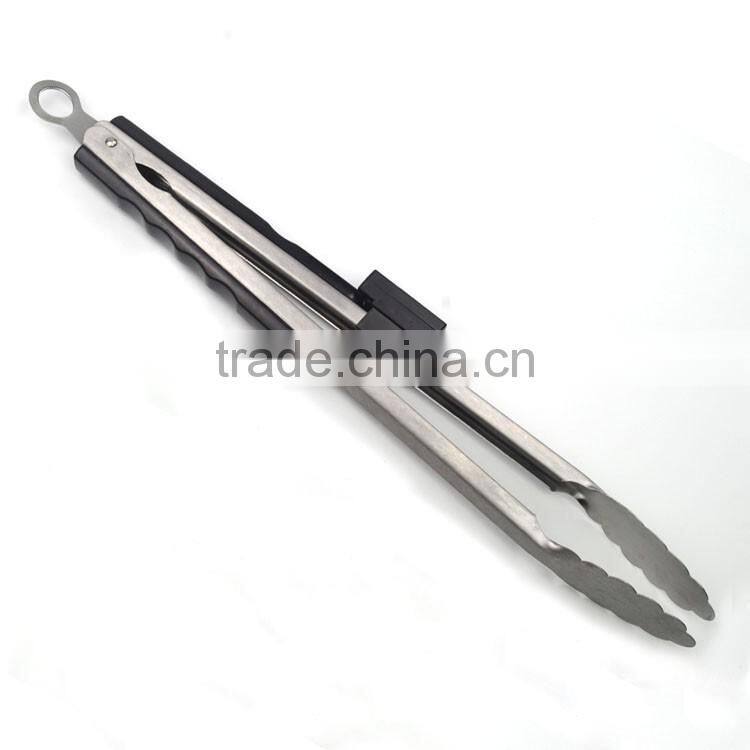 BBQ large food tongs with LED light