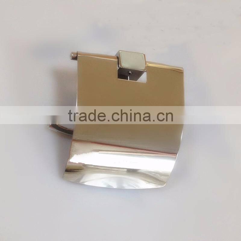 Bath Hardware factory supply stainless steel roll paper rack (with cover )