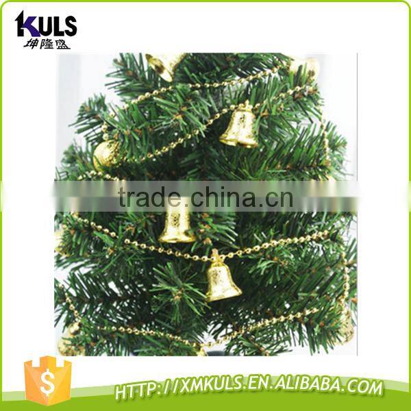 Christmas tree decoration bell chain coloured plastic chain
