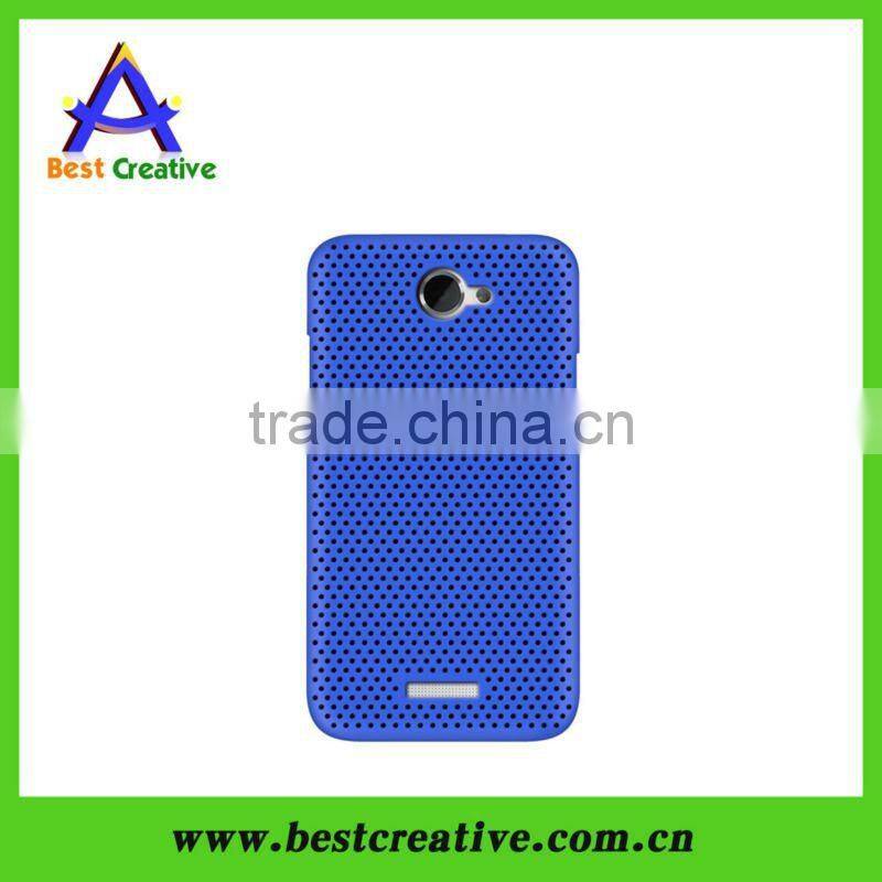 Deep Blue Plastic Phone Cover For HTC
