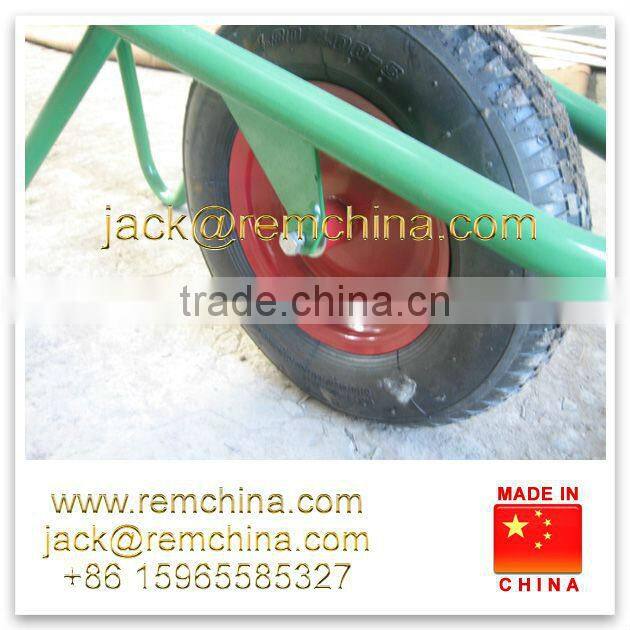 Rem WB6404 galvanized deep tray wheelbarrow for russia type gardening work use