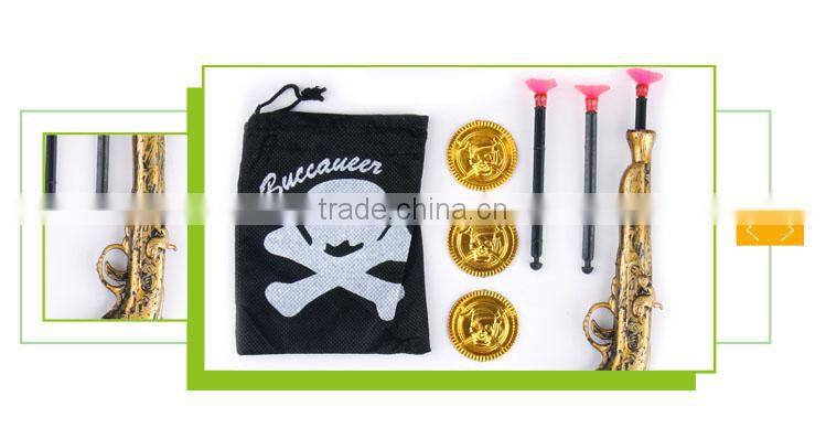 New design cheap toy gun set plastic pirate souvenirs