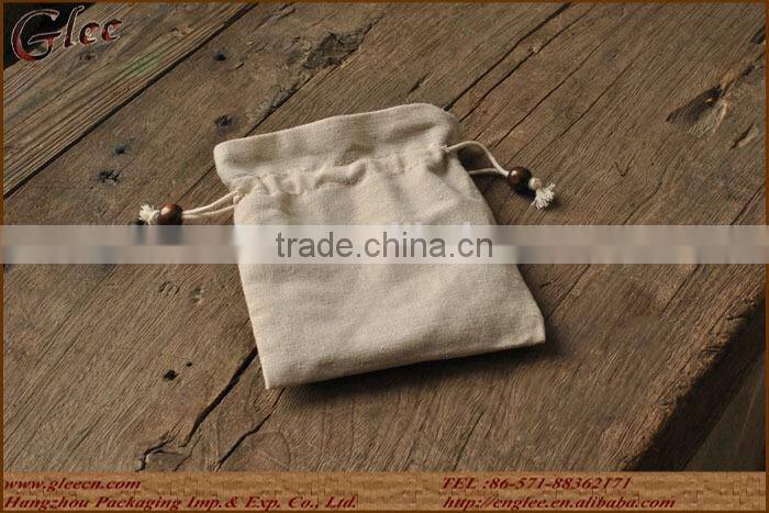 Fabric empty tea bag with string for sale