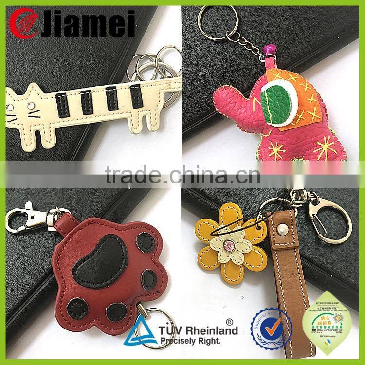 Custom design cheap car logo leather keychain