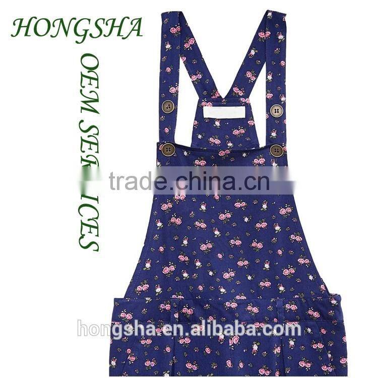 Wholesale Children's Boutique Clothing Floral Rush Overalls Frocks Designs 2016 HSD7377