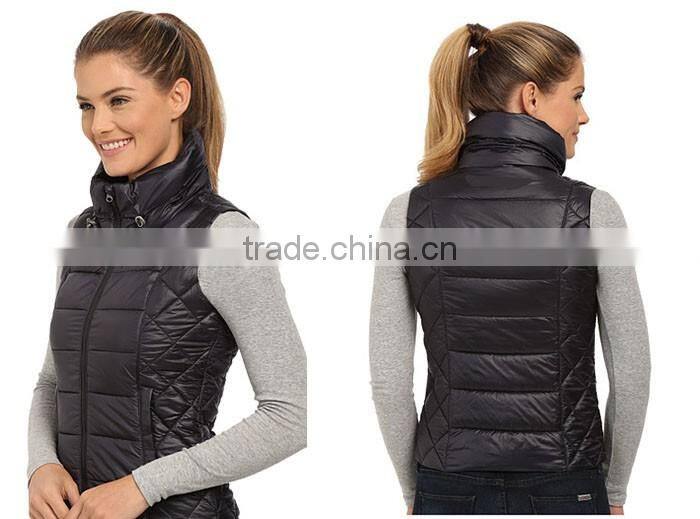 Stand collar Sleeveless insulator vest