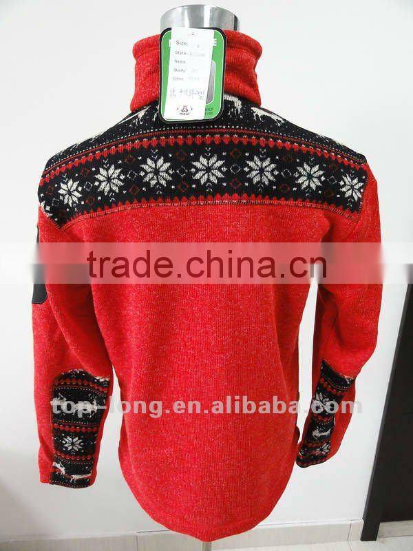 Christmas Outerwear sportswear zip top for men hiking jacket