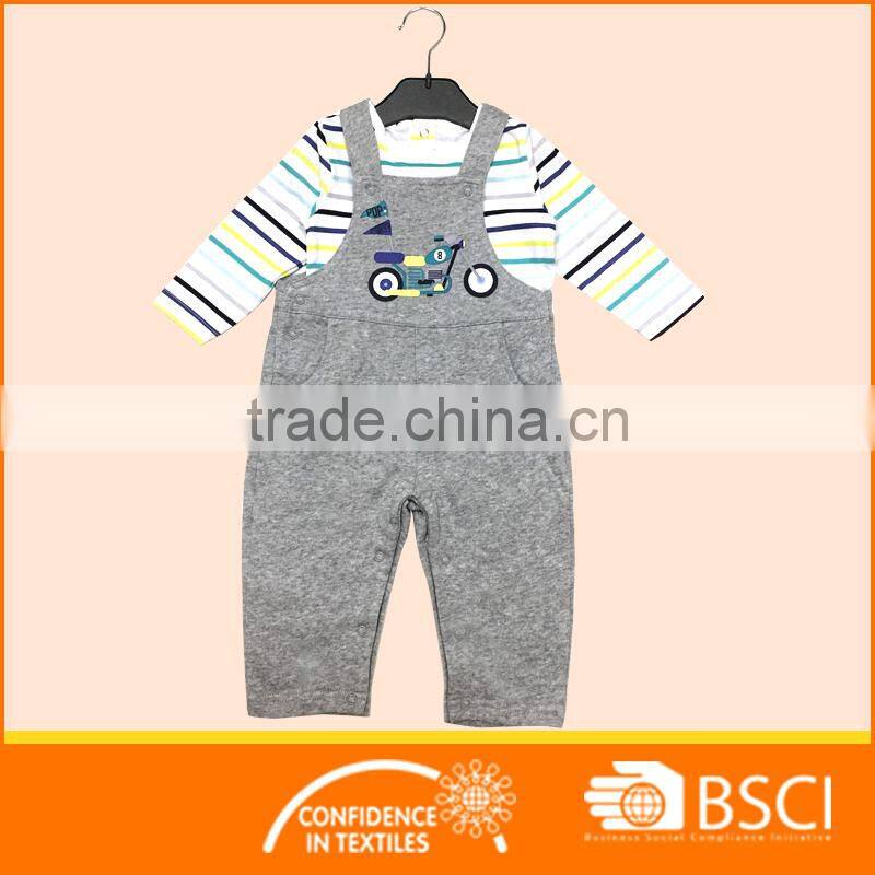 Infant nice clothing set shirt matching overall