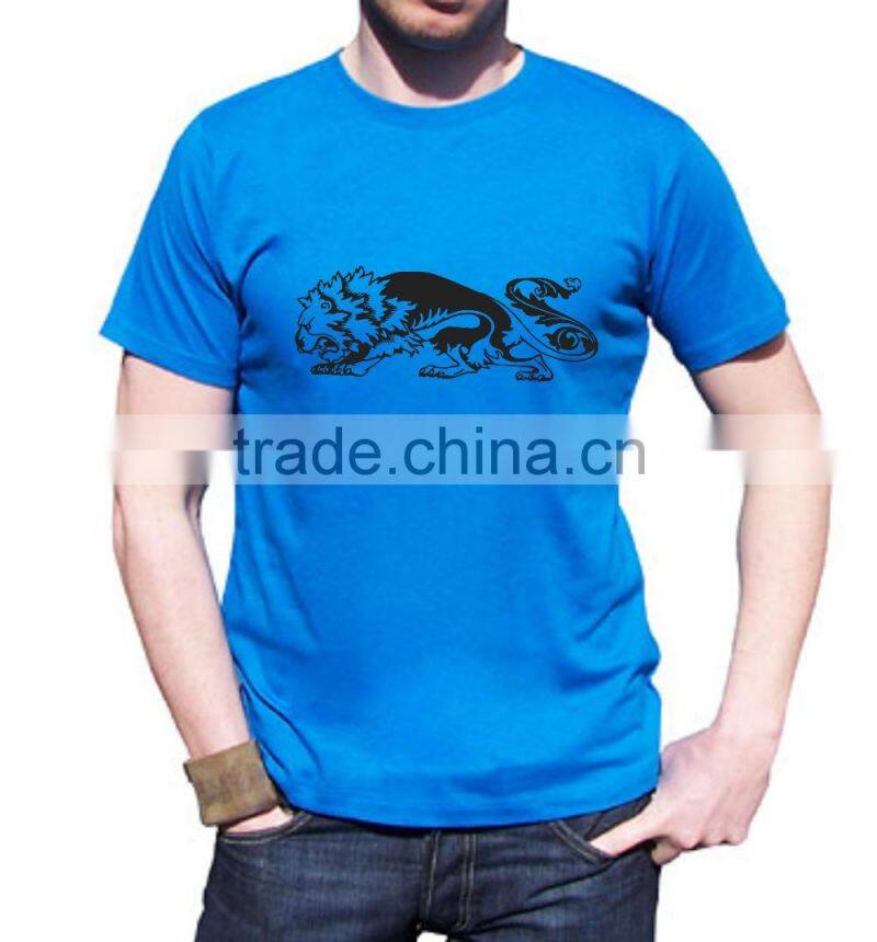 loose men's style tee shirt custom print