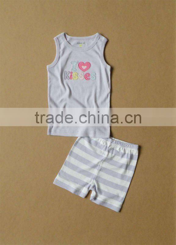wwwSUNcom 2012 summer baby clothing set vest shorts cotton 100%