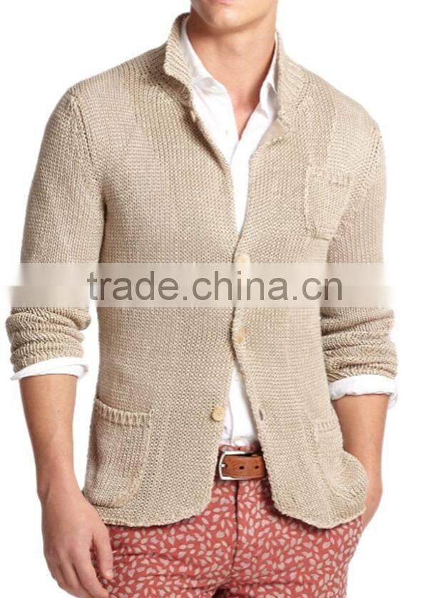 Casual Fabric Knitted Man Sweater