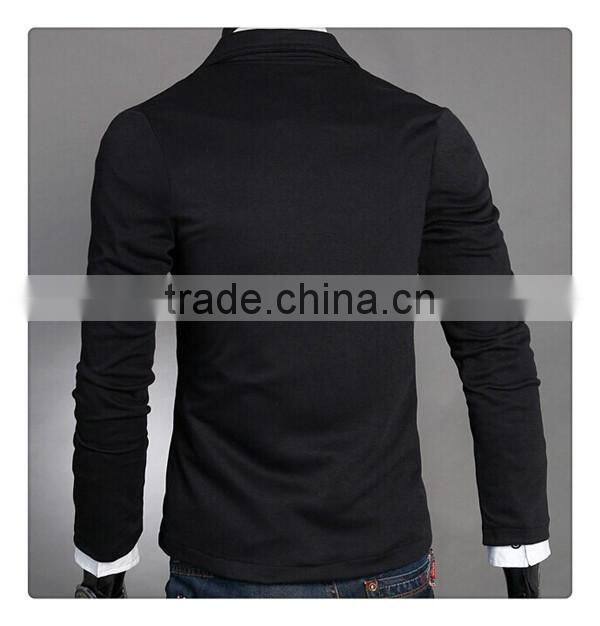 latest hot sale England style fashion one button design slim men jersey casual blazer