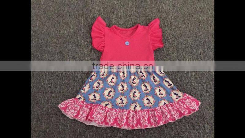 2017 Wholesale cheap clothes summer kids dress designs fashion beige baby frocks girls dress names with pictures