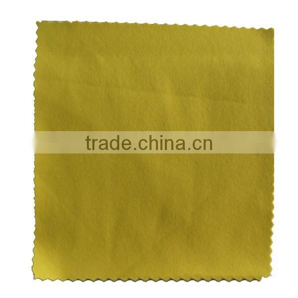 Polyester water resistant softshell fabric with fleece lining