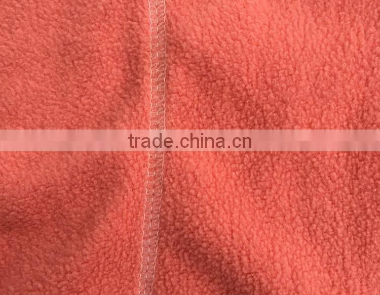 Outdoor sweatshirts custom 1/4zipper pink women fleece coat