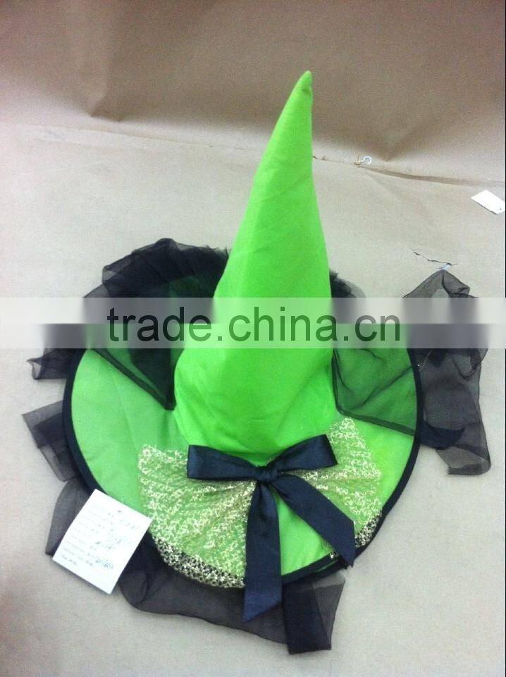 2015 witch custom christmas party carnival halloween decorating green top hat