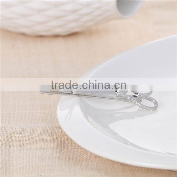 Zinc Based Alloy Hair Clips Findings Scissors Silver Tone 61mm x 18mm