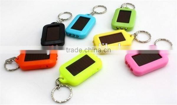 3 Leds Solar Panel Sun Power Energy Torch Flashlight
