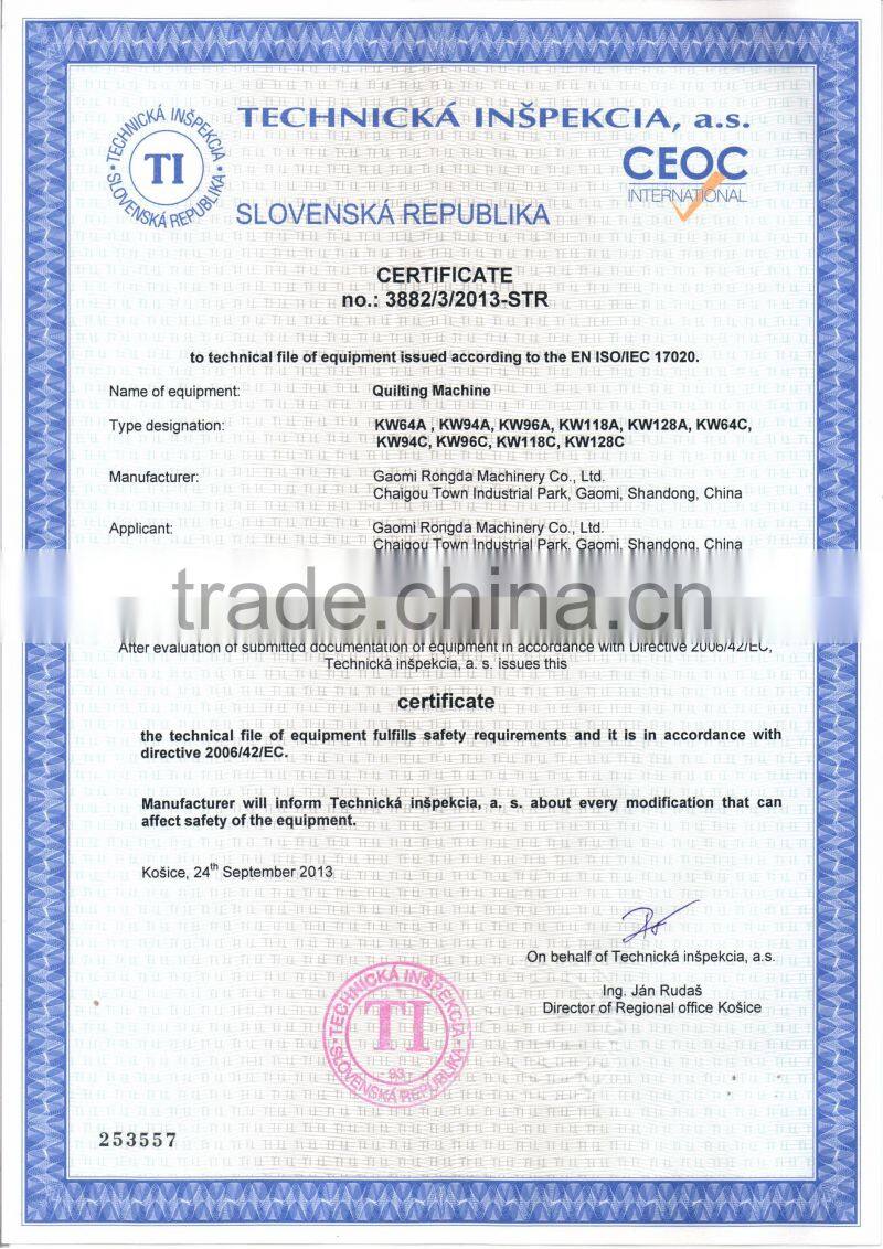 Multi Needle Quilting Making Machine For Mattress