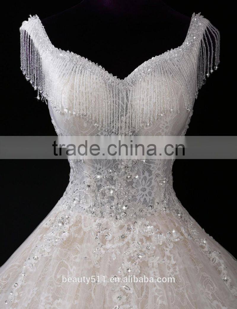 Wedding gowns 2017 bridalNew Style sweetheart mermaid chiffon Off-shoulder Mermaid Lace wedding dress A150