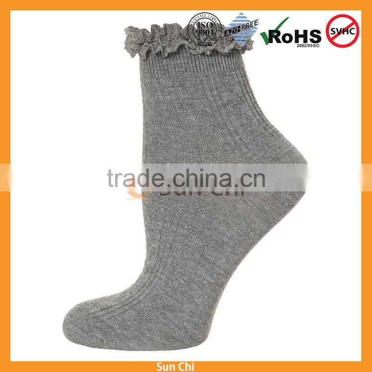 oem lady custom dots sock wholesale cotton hosiery anklet sock