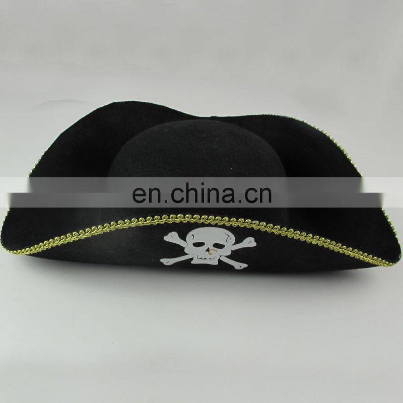 Wholesale fashion Black Felt Party Hat Z Pattern cap for man