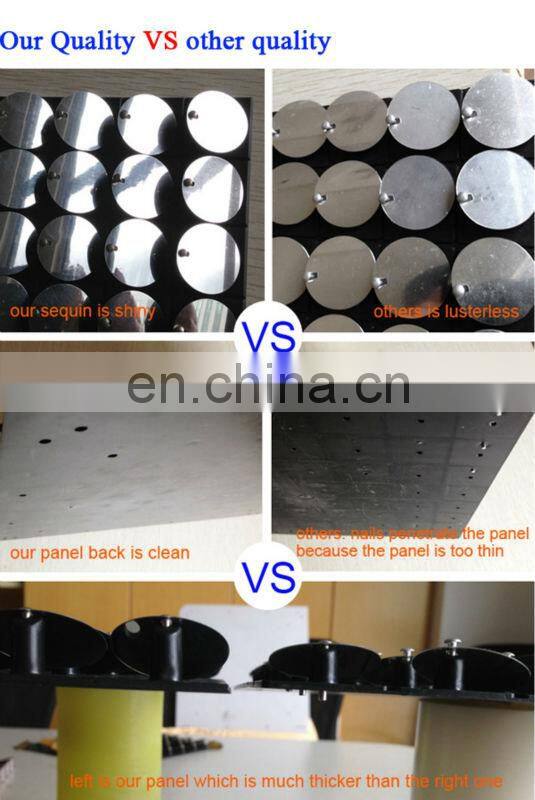 2015 New Shiny sequin panel mirror sheet