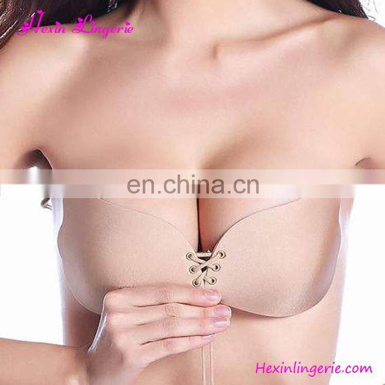 2017 Newest Seamless Invisible Transparent Breast Nipple Sexy Ladies Bra