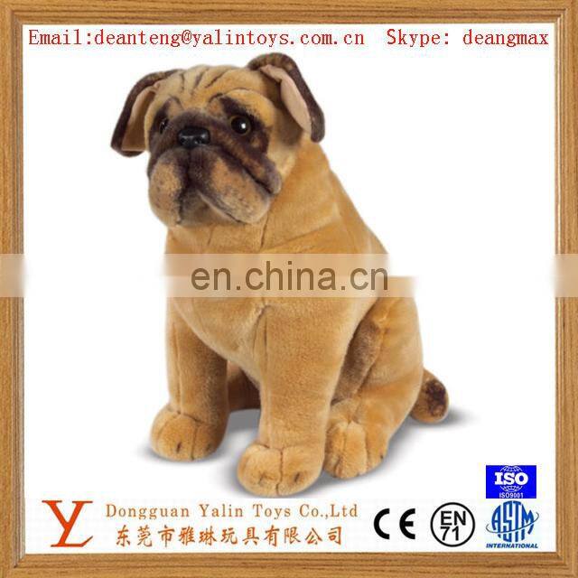 lifelike animal toy plush dog soft toy bulldog toy for custom