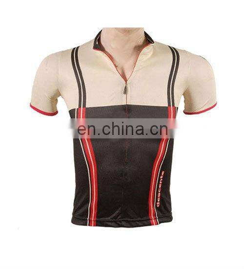 Men's Elastic Cool Mesh 100% Polyester Cycling Shirts