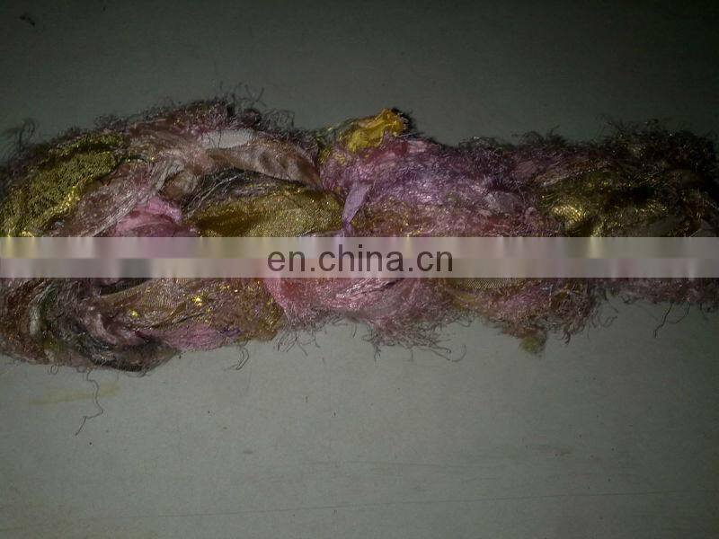 Recycled sari silk ribbon