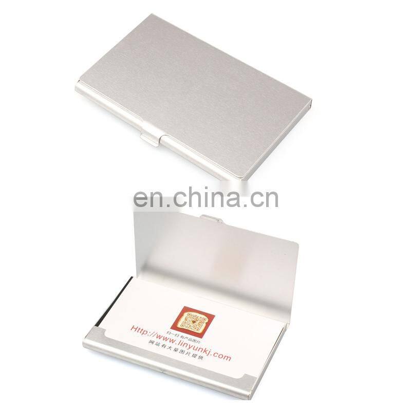 2017 Aluminum Alloy Business Card Holder Metal Cover Box For Cards New Fashion