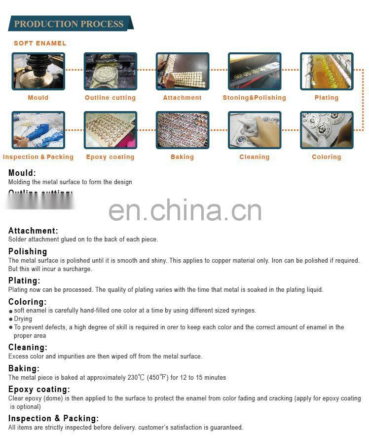 Alloy made soft enamel color challenge coin manufacturer