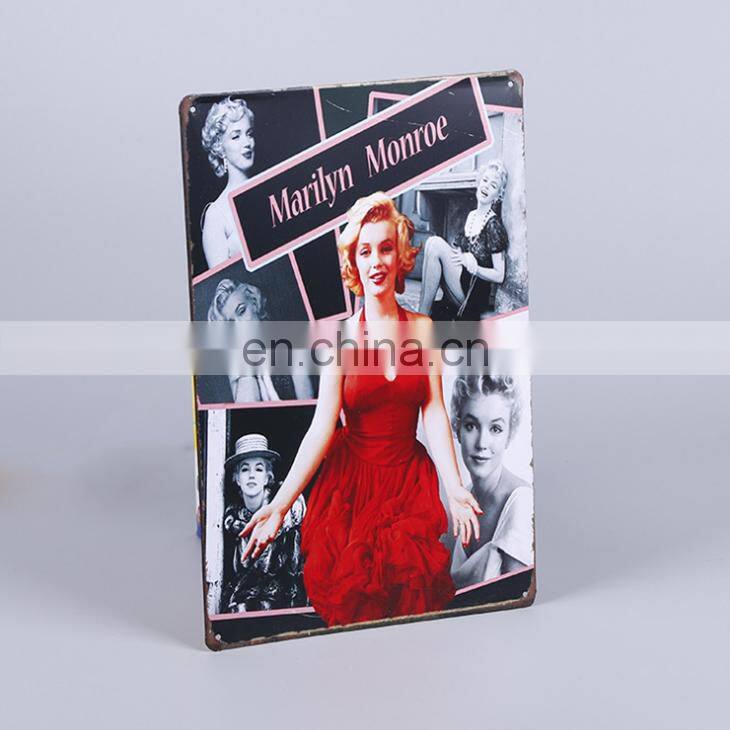 Professional OEM Factory Vinatge Style Custom Fashion Decorative Metal Sign For Coffee Shop