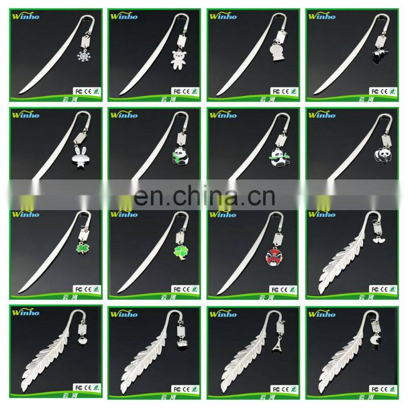 Winho flat metal clip on arch bookmark