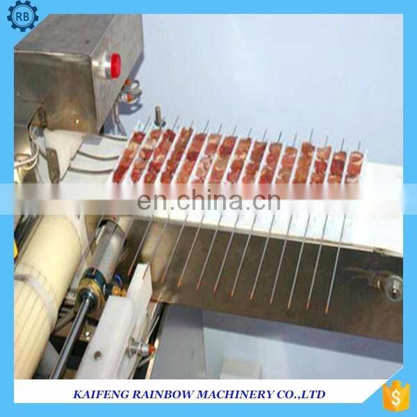 Energy saving automatic wear kebabs machine/kebab meat wear string machine