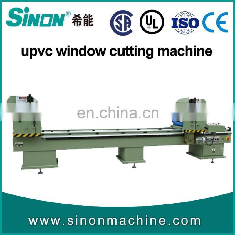 Production of 20 upvc windows per day upvc v type cutting machine