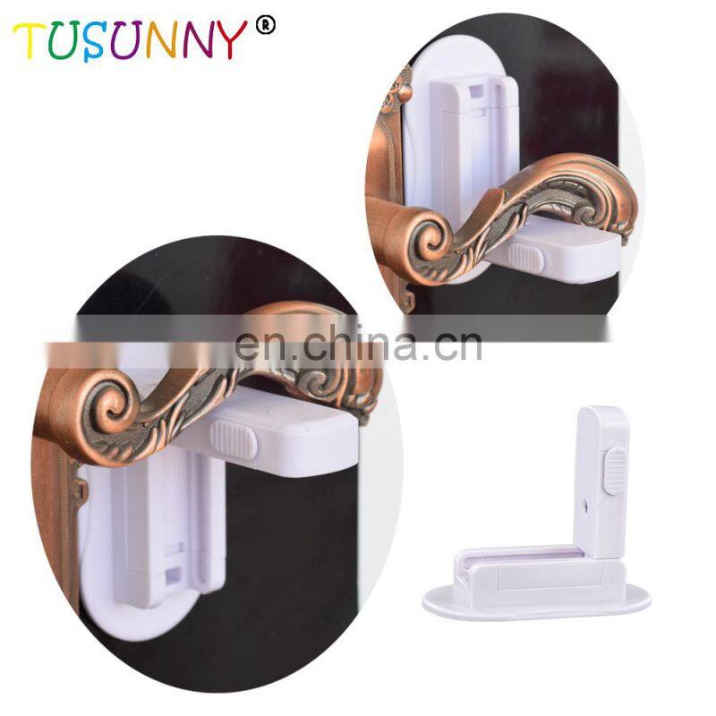 Door Safety Lever Lock Latches, Child/Pets Proof Door Handle Lock