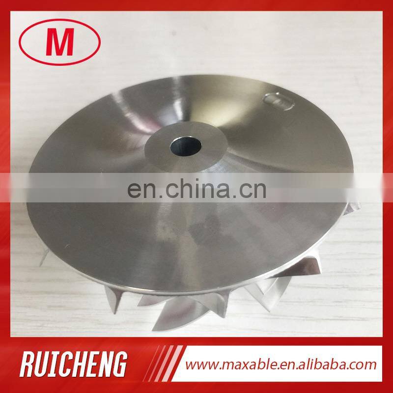 TD05H 20G 49179-43400 52.56/68.01mm 6+6 blades reverse Turbo performance design aluminum 2618/milling/billet compressor wheel