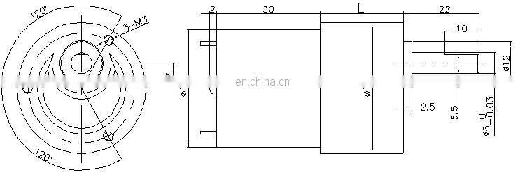 S223 12V 12 volt 5W 500 RPM Low RPM High Torque DC Gear Motor for ad lamp case