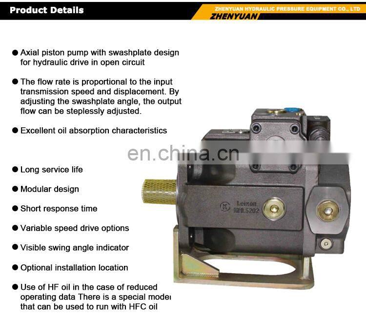 Trade Assurance replace rexroth hydraulic axial piston pump A10VSO45DFR/31R-PPA12NOO hydraulic pump A10VSO series