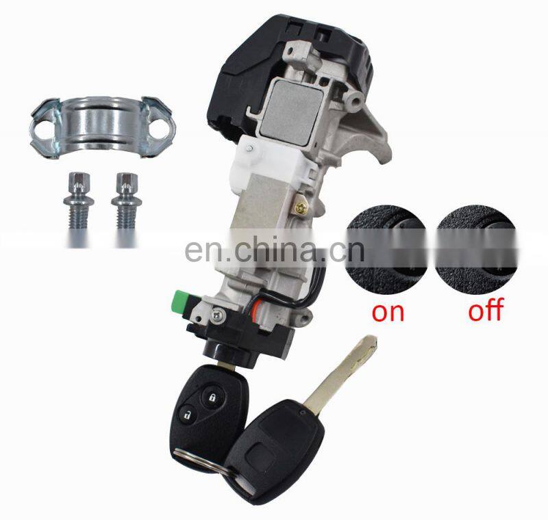 Ignition Keys Switch Lock Cylinder Steering For Honda Civic Auto Trans 06-11