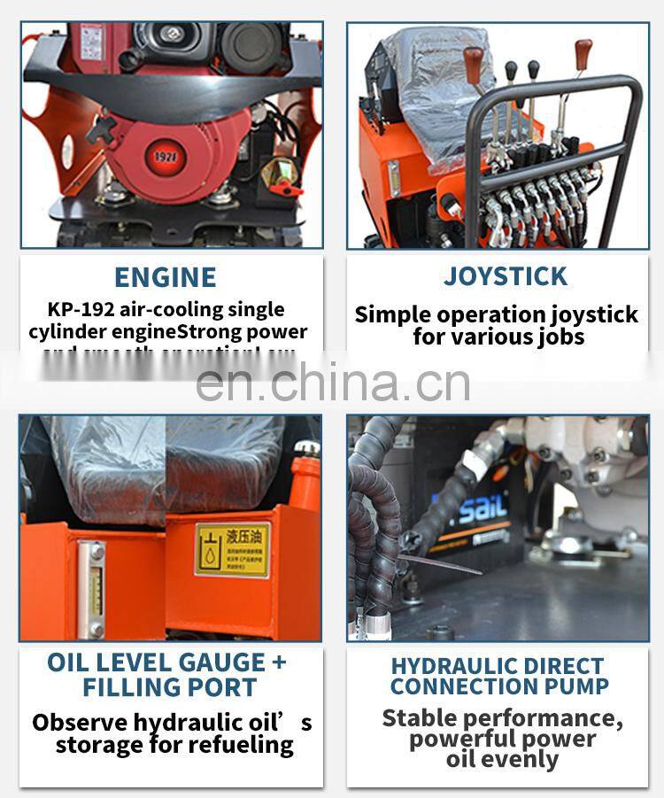 NMMG-E08  mini pelle 800kg excavator 08t mini excavator