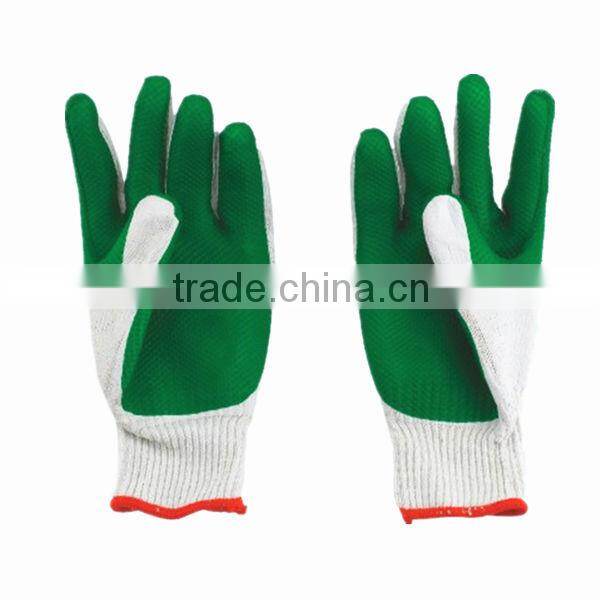 Protective gloves for cutting glass (green)