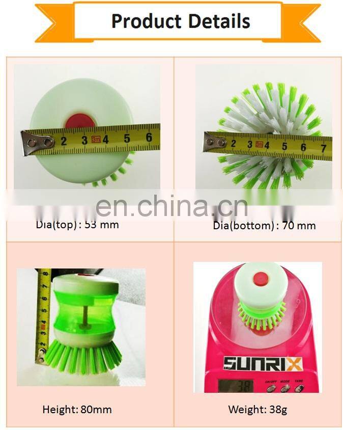 Creative Automatic Hydraulic Pot Brush Liquid Storage Cup Kitchen Boiler Plastic