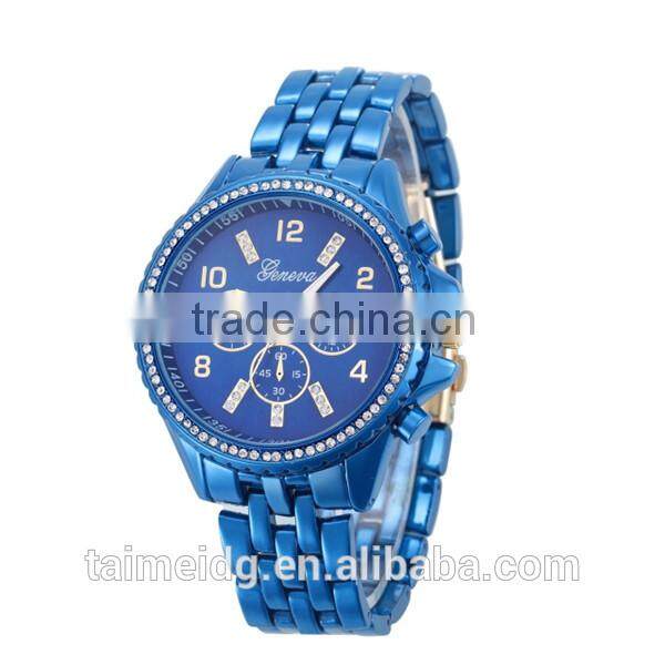 Logo branding woman watches metal geneva