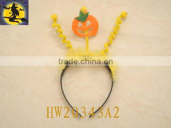 Yellow Cute Halloween Pumpkin with Fur for Halloween Party