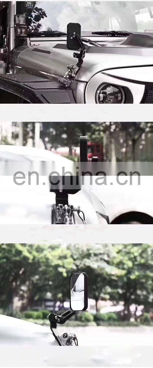 Hood Side Auxiliary Mirror for Jeep Wrangler JK 07+ 4x4 Manufacturer Accessories Mirror