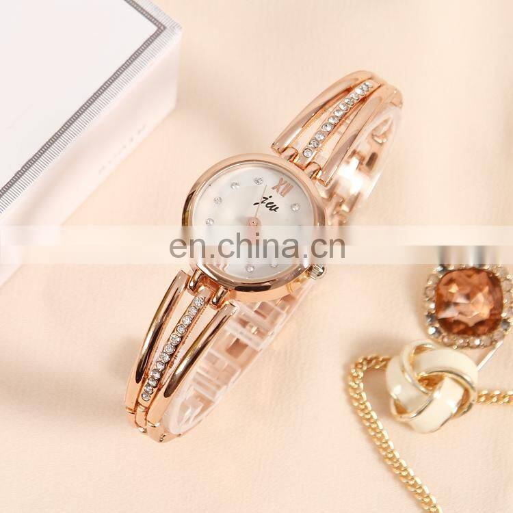 JW 3512 Guangzhou charm stainless steel quartz analog ladies diamond rose gold women watches