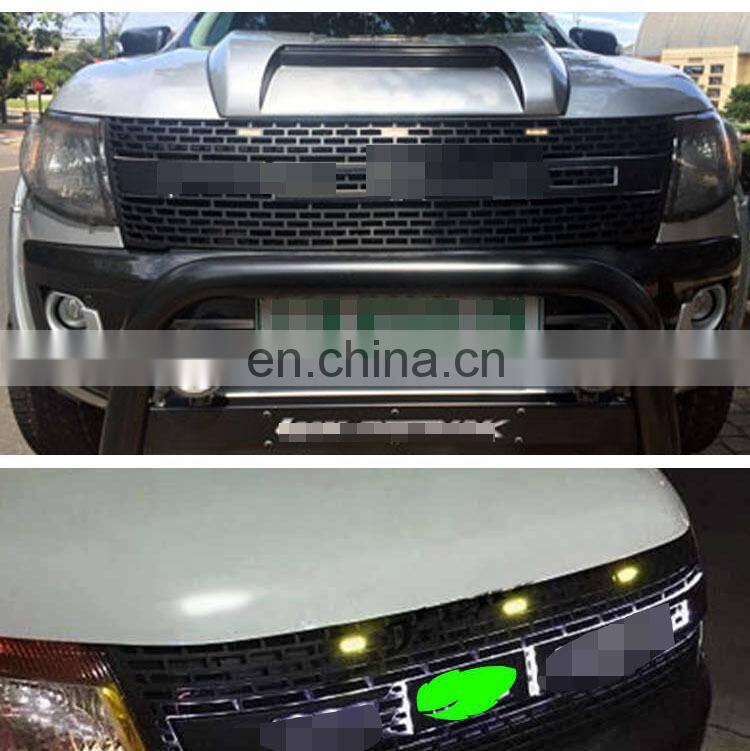 For Ranger T6 LED Grill ABS Front Word Grille Suitable Ranger Wildtrak 2012-2014 Pickup Ranger Decorative Grille